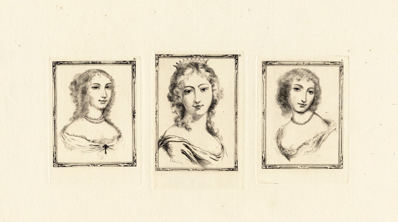 , Antique Print-MOLIERE-PORTRAIT-MADELEINE BEJART-DE BRIE-Houssaye-Hanriot-1880, Pictura Antique Prints