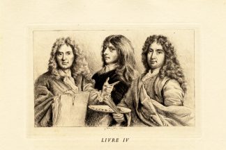 Antique Print-MOLIERE-PAINTERS-LE BRUN-BOURDON-MIGNARD-Houssaye-Hanriot-1880