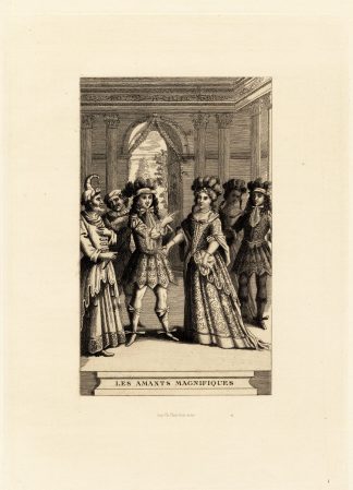Antique Print-MOLIERE-PLAY-ACTOR-THEATER-SCENE-BEJART-LA GRANGE-Houssaye-1880