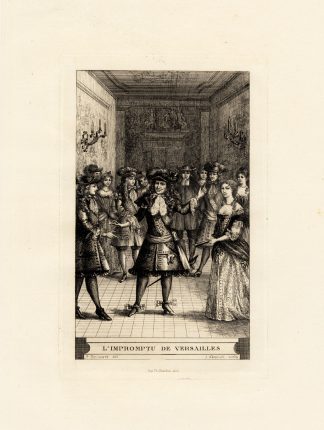 Antique Print-MOLIERE-THEATER-PLAY-VERSAILLES-BEJART-Houssaye-Hanriot-1880
