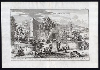 Antique Print-GREEK-DEITIES-PANTHEON-PROSERPINA-POSEIDON-Decker-Aysma-1685