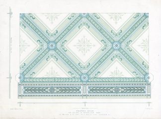 Antique Print-DECORATION-ORNAMENT-19TH C.-1-ENAMELLED IRON-CEILING-Allen-1890