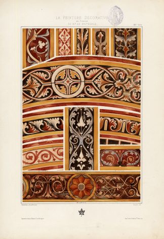 Antique Print-DECORATION-ORNAMENT-FRANCE-PLATE 26-Gelis Didot-Picard-1875