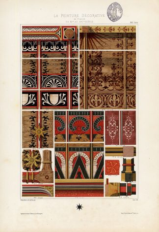 Antique Print-DECORATION-ORNAMENT-FRANCE-PLATE 20-Gelis Didot-Coin-1875