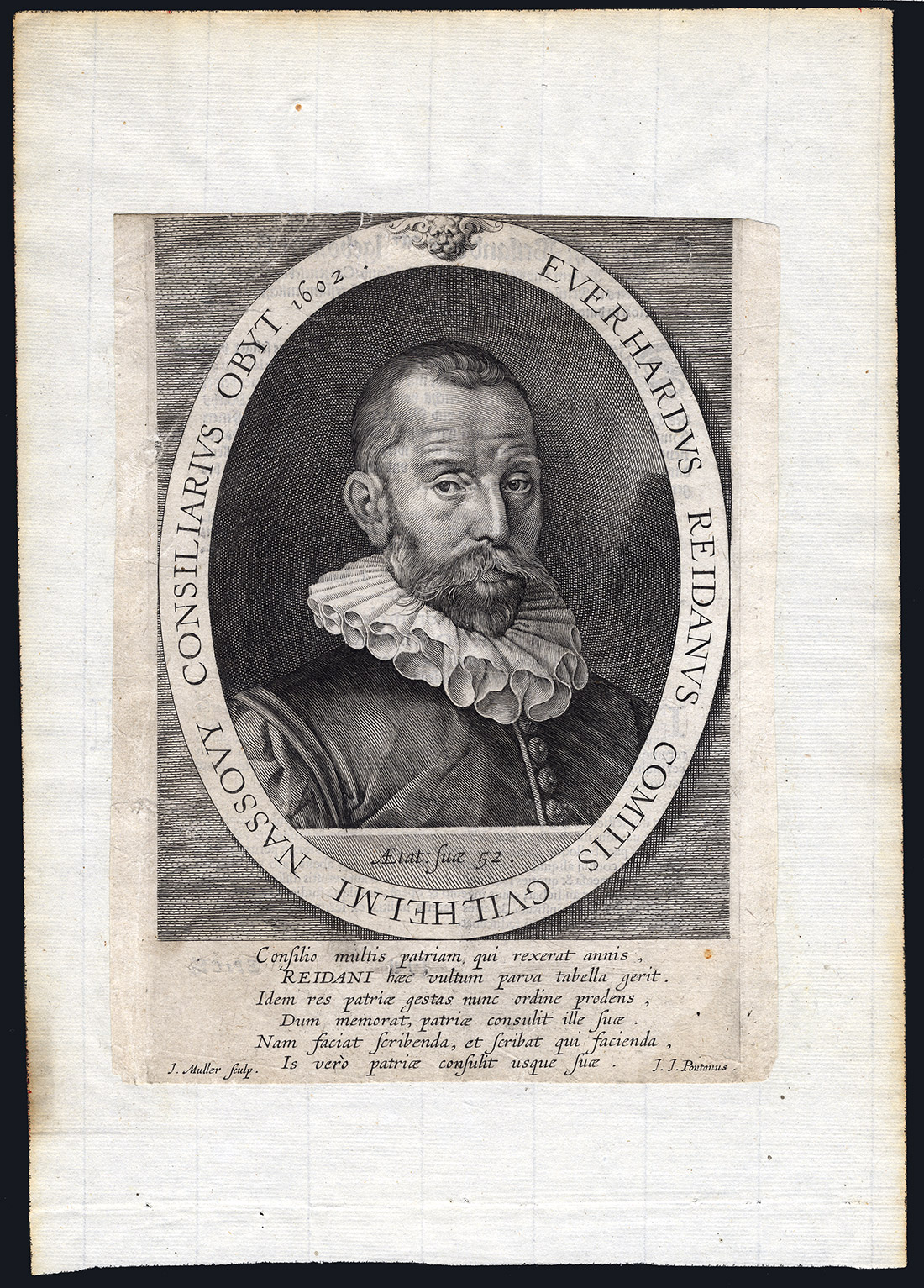Mp2200 416x580 Antique Portrait Master Print-EVERHART VAN REIDT-REIDANUS-Harmensz Muller-1602