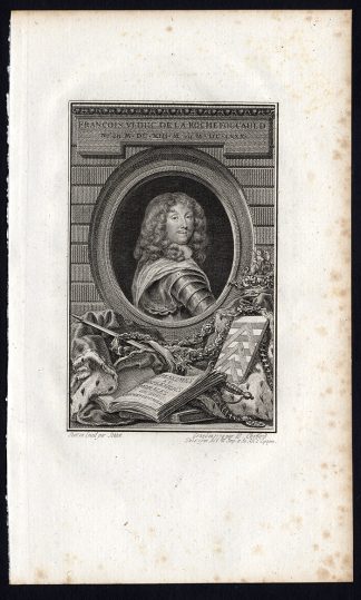 Antique Print-FRANCOIS VI-DUC DE LA ROCHEFOUCAULD-PORTRAIT-Choffard-Basan-1789