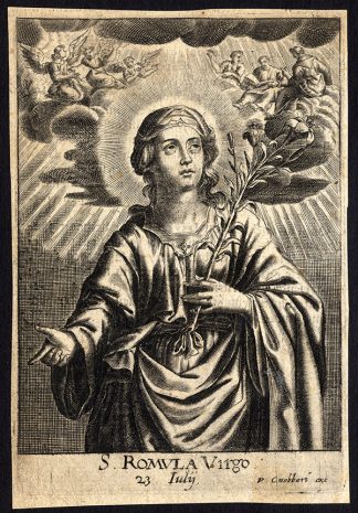 Antique Print-SAINT ROMULA-PORTRAIT-Rosweydus-Cnobbaert-1626