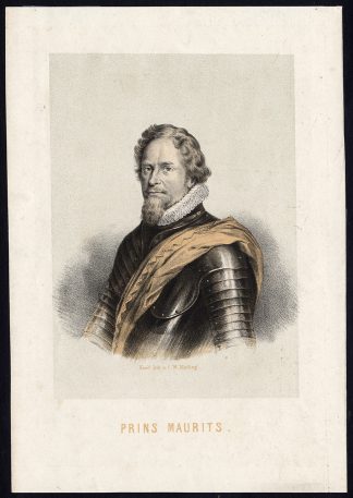 Antique Print-PRINCE OF ORANGE-MAURITS-NASSAU-PORTRAIT-Mieling-1872
