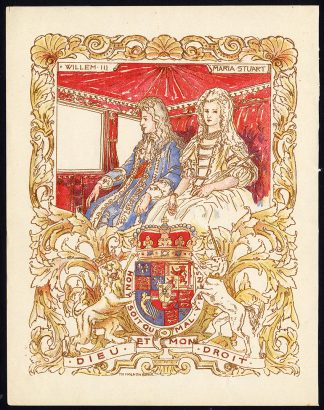 Antique Print-WILLIAM III-PRINCE-NASSAU-ORANGE-MARY STUART-Molkenboer-1910
