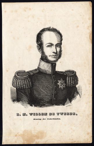Antique Print-KING WILLIAM II-ORANGE-THE NETHERLANDS-PORTRAIT-Bendworth-1870