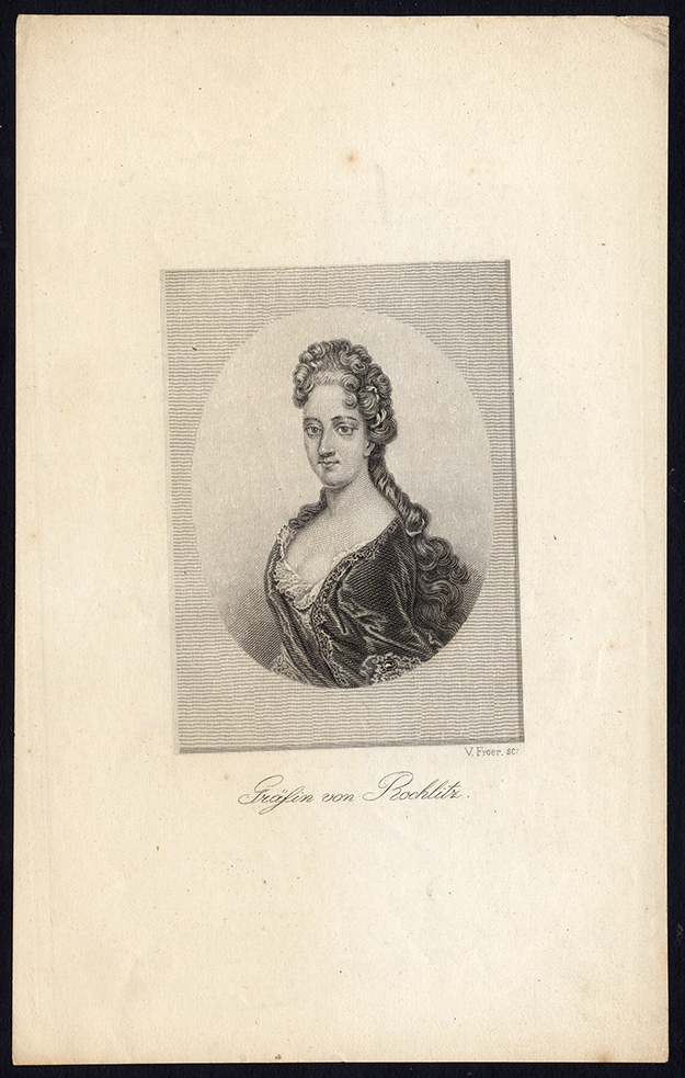 , Antique Print-COUNTESS-WILHELMINA MARIA FREDERICA-ROCHLITZ-PORTRAIT-Froer-1860, Pictura Antique Prints
