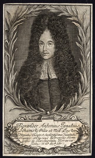 Antique Print-ALEXANDER SCHAMSKY-CZECH PHYSICIAN-PORTRAIT-Neureutter-1711