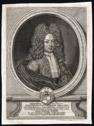 Antique Print-PORTRAIT-FRIEDRICH CASIMIR SCOTT-Gericote-1762