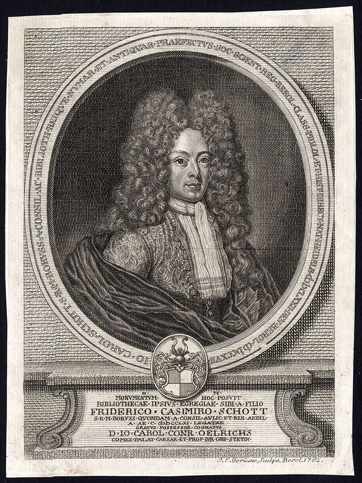 , Antique Print-PORTRAIT-FRIEDRICH CASIMIR SCOTT-Gericote-1762, Pictura Antique Prints