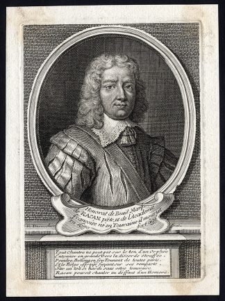 Antique Print-HONORAT DE BUEIL-SEIGNEUR DE RACAN-PORTRAIT-Desrochers-1735