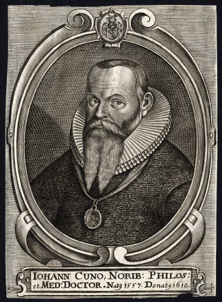 Antique Print-JOHANNES CUNO-MEDICAL DOCTOR-PORTRAIT-1650