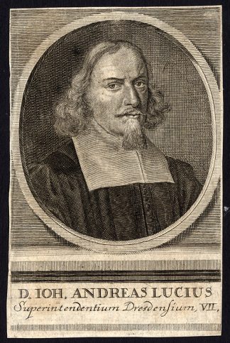 Antique Print-JOHANN ANDREAS LUCIUS-LUTHERAN THEOLOGIAN-PORTRAIT-1680