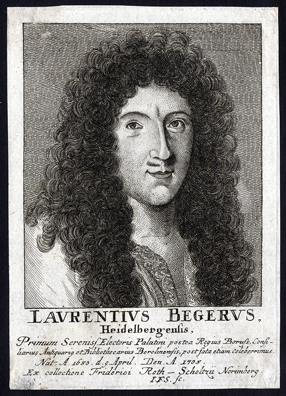 , Antique Print-LAURENTIUS BEGERUS-LORENZ BEGER-JURIST-PORTRAIT-I.F.S.-1710, Pictura Antique Prints
