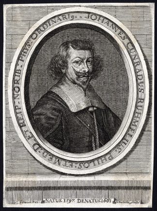 Antique Print-JOHANNES CUNRADUS RUHMELIUS-MEDICAL DOCTOR-PORTRAIT-Haublin-1750