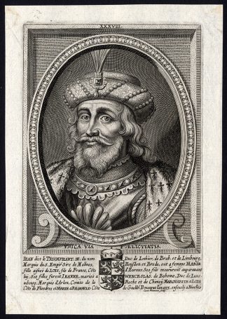 Antique Print-JEAN-JAN III VAN BRABANT-DUKE-LOTHIER-LIMBURG-Conrad Waumans-1663
