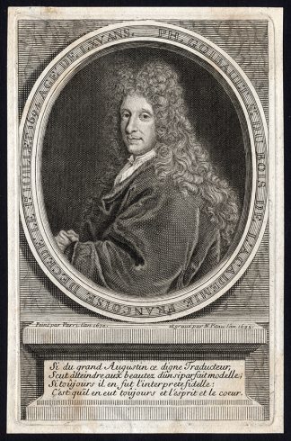 Antique Print-PHILIPPE GOIBAULT DU BOIS-FRENCH HISTORIAN-PORTRAIT-Pitau-1695
