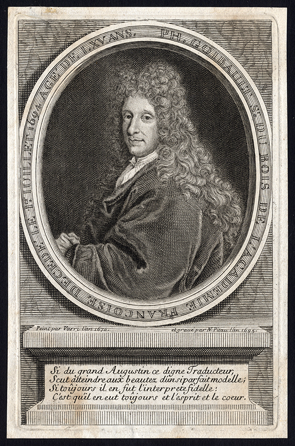 , Antique Print-PHILIPPE GOIBAULT DU BOIS-FRENCH HISTORIAN-PORTRAIT-Pitau-1695, Pictura Antique Prints