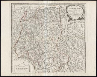 Antique Map-SAVOIE-SAVOYE-RHONE ALPES-FRANCE-GENEVA-Vaugondy-Delamarche-1793