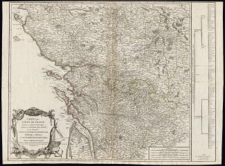 Antique Map-FRANCE-COAST-POITOU CHARENTES REGION-Vaugondy-Delamarche-1778