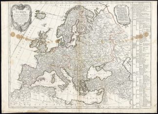 Antique Map-EUROPE-SCANDINAVIA-RUSSIA-Vaugondy-Delamarche-1778