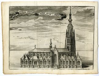 Antique Print-BREDA-GROTE KERK-CHURCH OF OUR LADY-Harrewijn-ca. 1700
