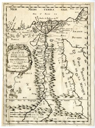 Antique Map-EGYPT-AFRICA-NILE-Nicolas Sanson d'Abbeville-1682