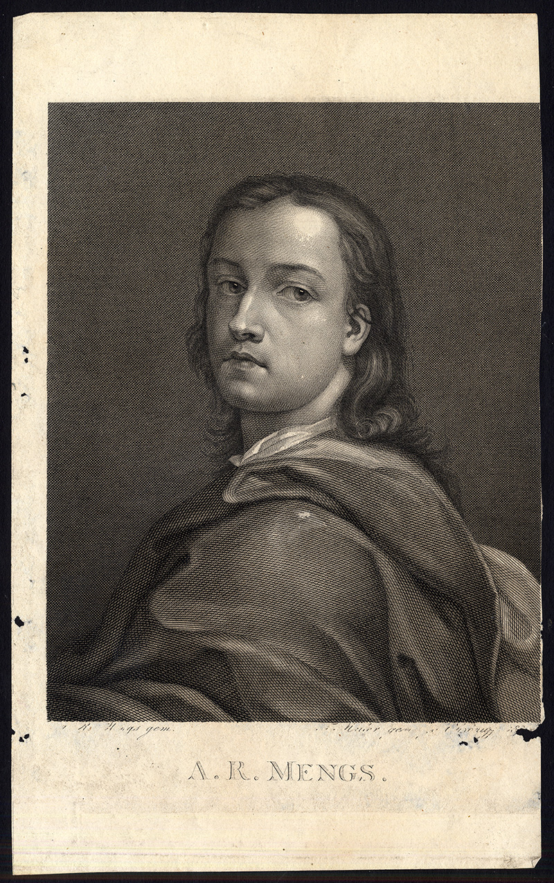 , Antique Print-ANTON RAPHAEL MENGS-PORTRAIT-PAINTER-Muller-ca. 1825, Pictura Antique Prints