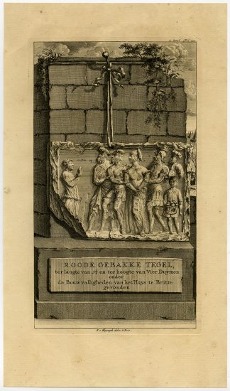 Antique Print-HISTORY-BRITTENBURG-ROAN STONE-Bleyswijck-1734