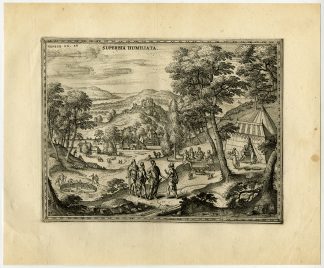 Rare Antique Master Print-ISAAC-ABIMELECH-MEETING-WELL-van der Borcht-1653