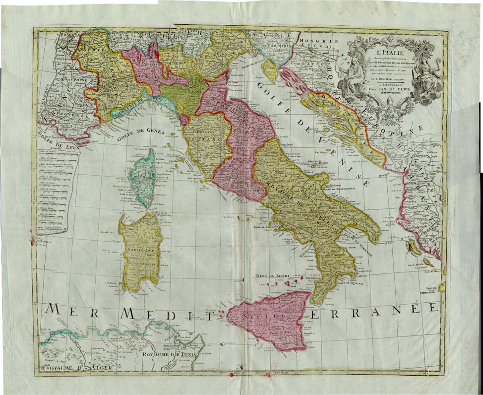 , Antique Map-ITALY-ITALIA-Elwe-1792, Pictura Antique Prints