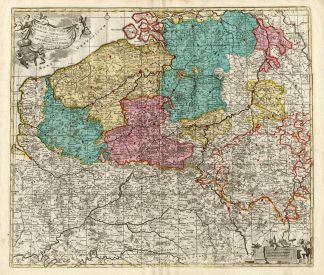 Antique Map-BELGIUM-LUXEMBOURG-BRABANT-Elwe-1792
