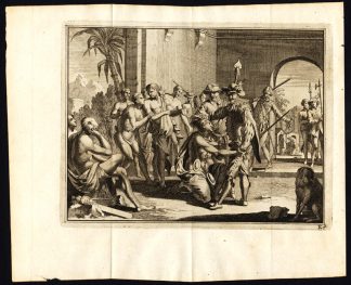 Antique Print-CASCO NUNEZ-COMAGRE-PANAMA-CAPTURE INDIAN CHIEF IN 1514-vd Aa-1707