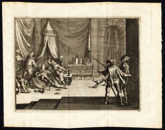 Antique Print-PERU-GONZALO PIZARRO ACTS-Pl. 17-vd Aa-1707