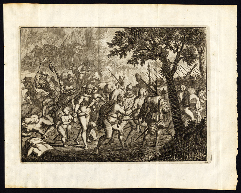 Lb5550 416x333 Antique Print-PERU-PEDRO DE LA GASCA MARCH-TORTURE OF INCA'S-Pl. 18-vd Aa-1707