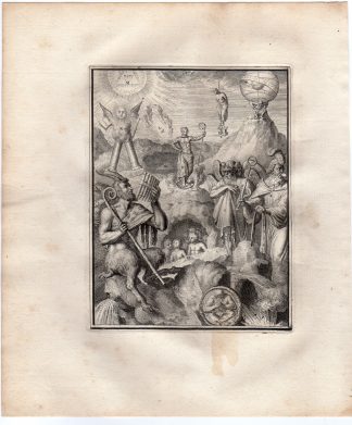Antique Print-DIVISION OF CHAOS-HYROGLYPHIC-SYMBOL-de Hooghe-1735