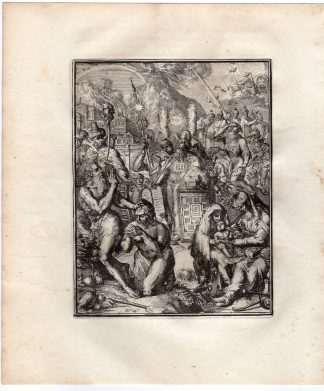 Antique Print-STAGES OF RELIGION-MOZES-HYROGLYPHIC-SYMBOL-de Hooghe-1735