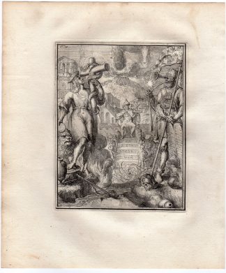Antique Print-PATRIARCH-TABERNACLE-HYROGLYPHIC-SYMBOL-de Hooghe-1735