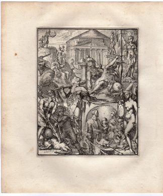 Antique Print-MYTHOLOGY-GREEK-PUNISHMENT-HYROGLYPHIC-de Hooghe-1735