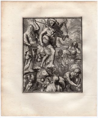 Antique Print-ICONOGRAPHY-CABALLA-PAGANISM-SCIENCE-de Hooghe-1735