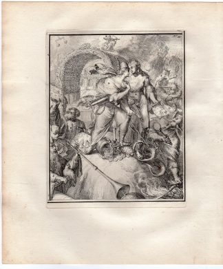 Antique Print-ICONOGRAPHY-GOD'S TRUTH-PEACE-HYROGLYPHIC-de Hooghe-1735