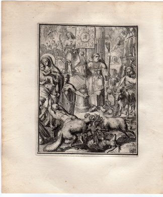 Antique Print-ICONOGRAPHY-DIVISION OF CHURCH-HYROGLYPHIC-de Hooghe-1735