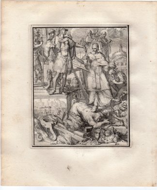 Antique Print-POPE-CAVALCADE-ROMAN CATHOLIC-HYROGLYPHIC-de Hooghe-1735
