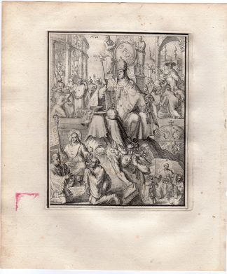 Antique Print-CATHOLICISM-HYROGLYPHIC-de Hooghe-1735