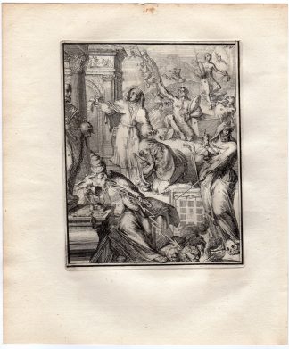 Antique Print-BAN-JUDAS-CAIN-JEWISH-HYROGLYPHIC-de Hooghe-1735