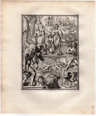 Antique Print-ICONOGRAPHY-ZEAL-CHERUB-SYMBOL-HYROGLYPHIC-de Hooghe-1735
